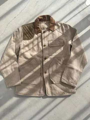 Vlas Blomme 밀리터리 자켓 베이지