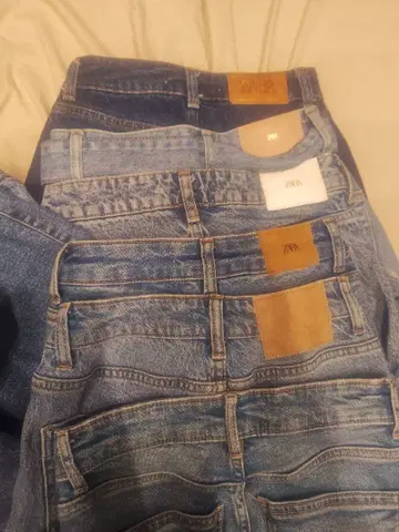 ZARA 데님 6장 묶음 판매 32 XS
