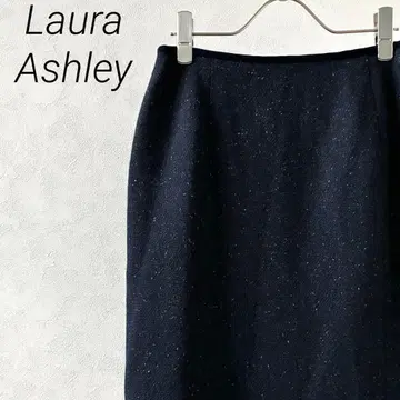 Laura Ashley 미디 스커트 타이트 울 100% 안감 부착