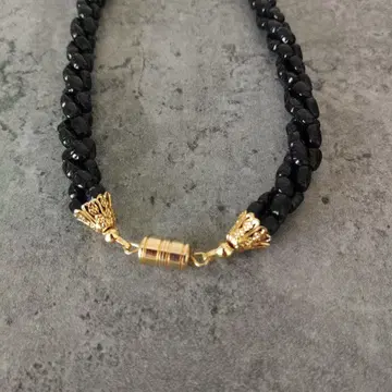 오닉스? 라이스 진주? 목걸이 새상품급