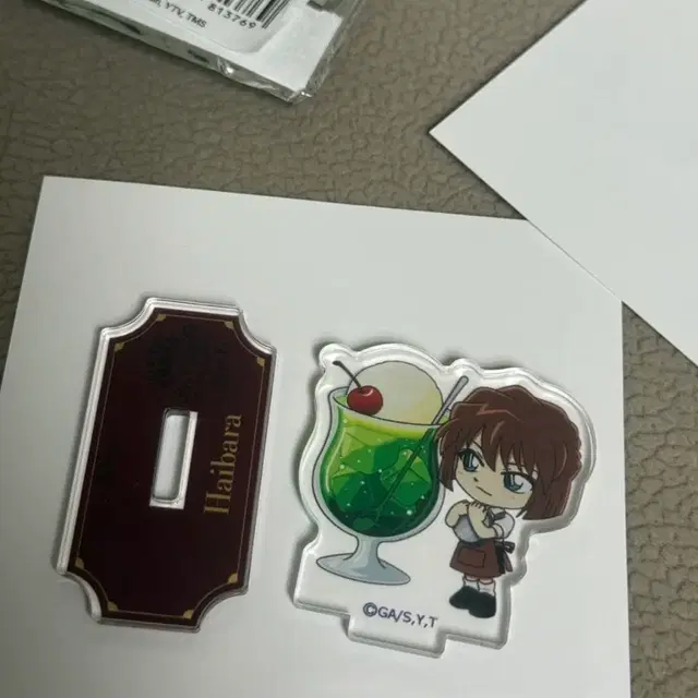 명탐정코난 카페 미니 아크릴 스탠드 하이바라 장미