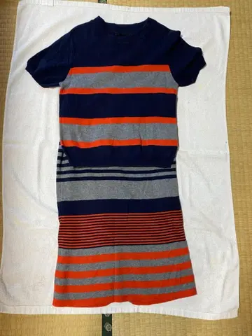 JEANSIS 지나시스 보더 무늬 니트 셋업 프리 사이즈