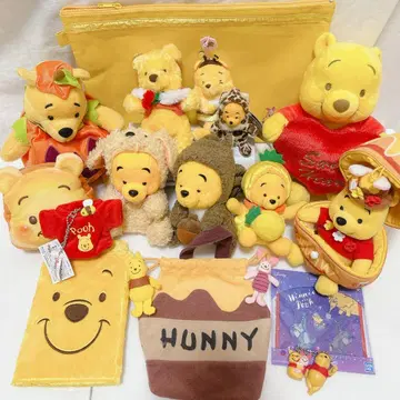 디즈니 푸우 봉제 인형 마스코트 스트랩 헤이세이 레트로