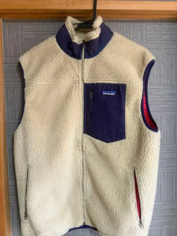 patagonia 남성용 베스트 L 사이즈 크림