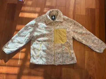 컬러풀 무늬 플리스 자켓