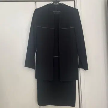 블랙 포멀 원피스 + 자켓 7호 사이즈