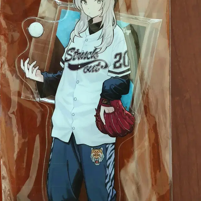 걸즈 밴드 크라이 카와라기 모모카 야구옷 라운드원 콜라보 아크릴 스탠드