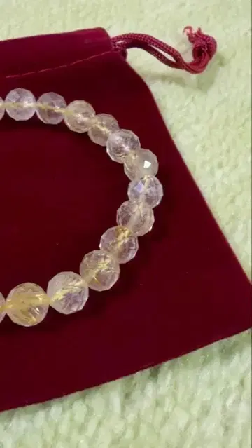 8mm 루틸 쿼츠 팔찌 (안지름 약 17cm)