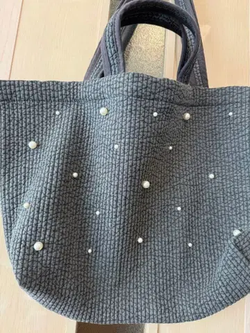 미사용 새상품 그레이지 누비백 빅사이즈 펄이 화려한 빅백