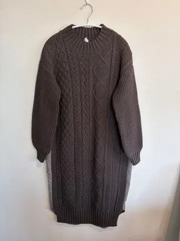 [새상품급] STYLE DELI 스타일 델리 브라운 니트 롱 원피스