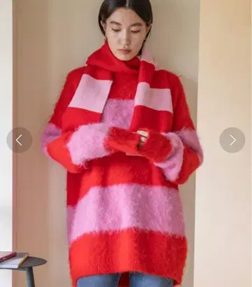 LOWRYSFARM 샤기 보더 롱 슬리브