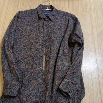 90년대 후기 랜즈 엔드 페이즐리 셔츠