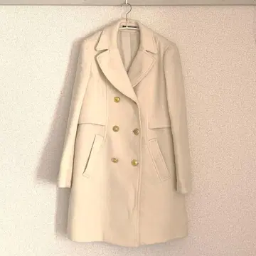 theory 화이트 더블 브레스트 코트 S