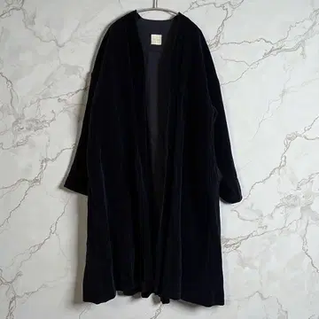 투주 TOUJOURS 코튼 린넨 겉옷 네이비