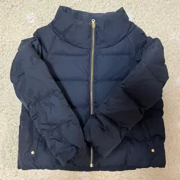 IEDIT 네이비 숏 기장 다운 자켓