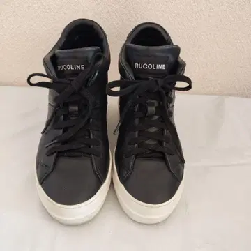 루코라인 천연 가죽 인힐 스니커즈 36(23cm) 블랙