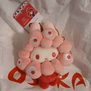 새상품 미야쿠미야쿠 산리오 마이멜로디 최애 컬러 봉제 인형 카라비너 포함