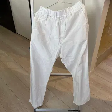 journal standard luxe 화이트 데님 사루엘 팬츠