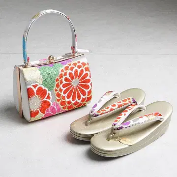 [새상품] 조리백 후리소데용 고전 무늬 조리 24cm 03771