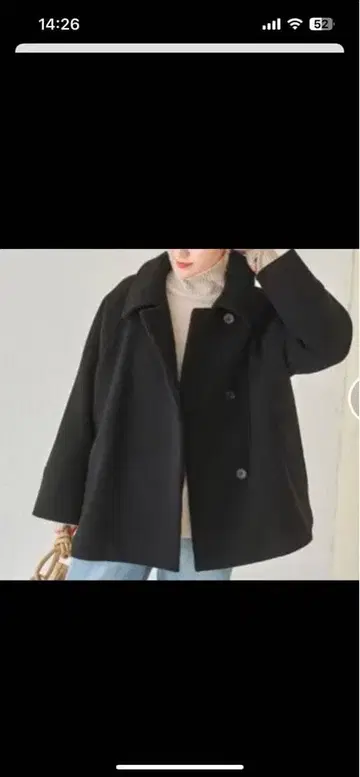 Spick & Span W/Ny 모사 스텐 칼라 숏코트