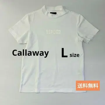 캘러웨이 모크넥 반팔 T셔츠 L 화이트 골프