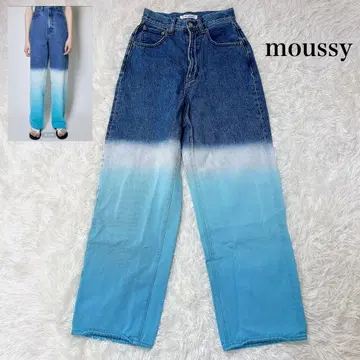 moussy 블루 그라데이션 데님 팬츠