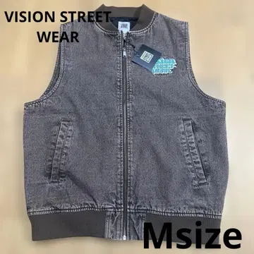 미사용 새상품 VISION STREET WEAR 데님 브라운 베스트 M