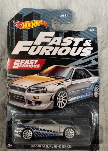 핫휠 와일드 스피드 닛산 스카이라인 GT-R (BNR34)