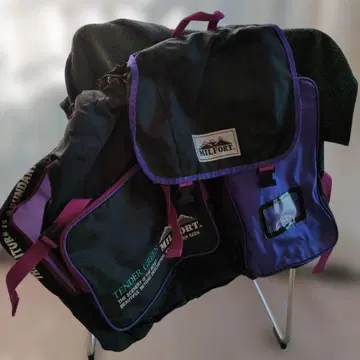 MILFORT 다기능 백팩 블랙/보라색