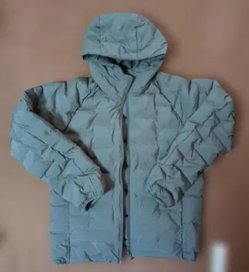 고품질 퍼프 테크 후드티 유니클로 남성용 다크 그린 사이즈 S