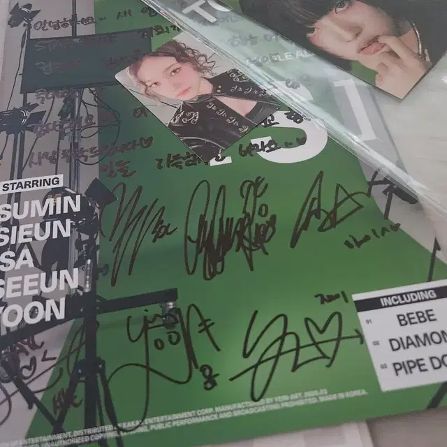 스테이씨 stayc Bebe 싸인 멘트 포카 비매 앨범