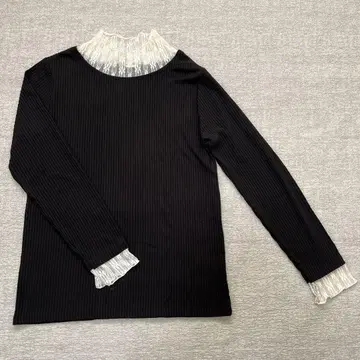 퐁데샤롱 레이스 티셔츠 블랙