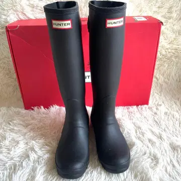 HUNTER 헌터 장화 롱 레인부츠 ADJUSTABLE UK4
