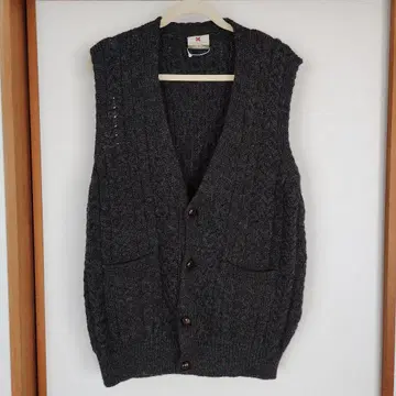 아일랜드제 울 니트 베스트 XL 남성용으로도