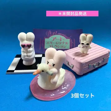 토끼형 피규어 4체 세트