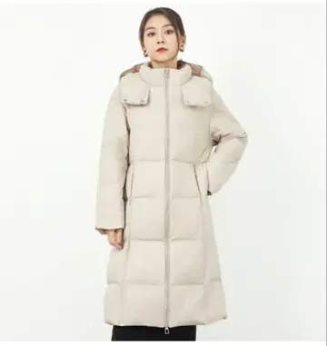 다운 코트 라이트 베이지 L 사이즈