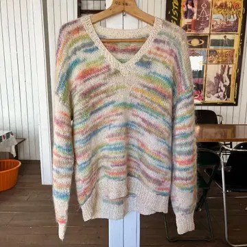 빈티지 모헤어 니트 마블