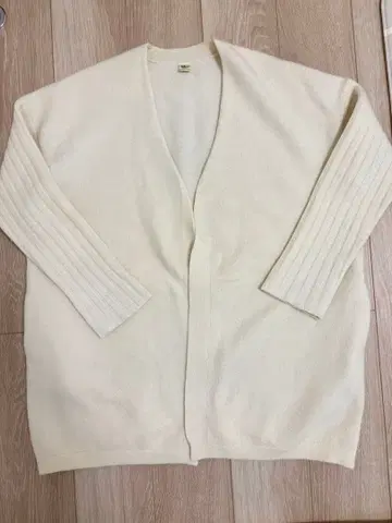 론 헤르만 롱 가디건 화이트 스웨터