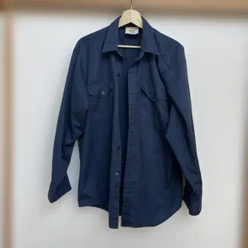 캐나다제 워크 유니폼 네이비 긴팔 셔츠