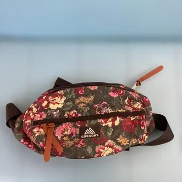 하자 있음 손잡이 파손 있음 GREGORY 플로럴 바디백
