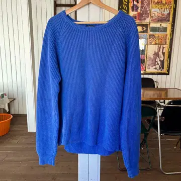 90s LAND'S END 랜드스엔드 TALL 블루 스웨터