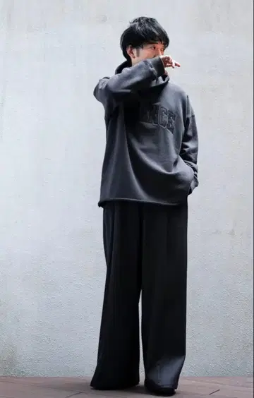 MB 하이엔드 빈티지 레터드 후디 'ESSENCE' M 그레이