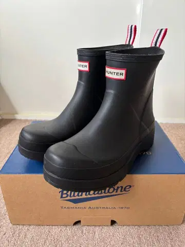 Hunter 남성용 오리지널 숏 플레이 부츠 - 블랙 UK7