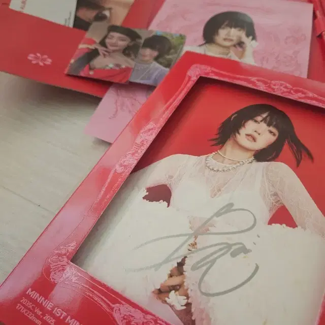 (여자)아이들 민니 1st 솔로 싸인 멘트 비매 앨범 포카