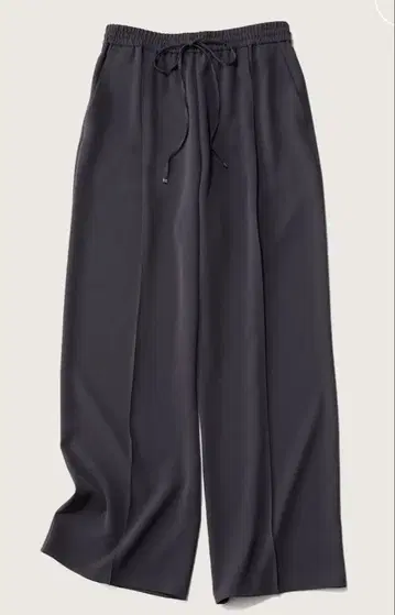 소주 빈티지 새틴 드로스트 와이드 팬츠 차콜 M 이번 시즌