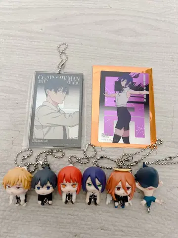 체인소 맨 가챠 컴프 아크링 키링 카드 세트