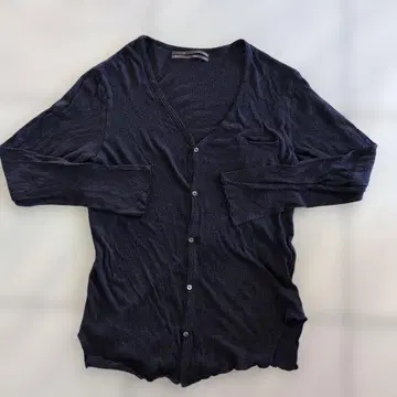 1 ROBERTGELLER 네이비 네이비 가디건 면