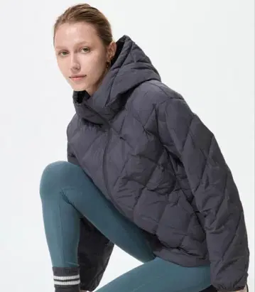 UNIQLO 퍼프틱 다운 파카 블랙