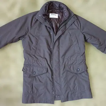 플라스테 PLST 카키 다운 자켓 탈부착 가능