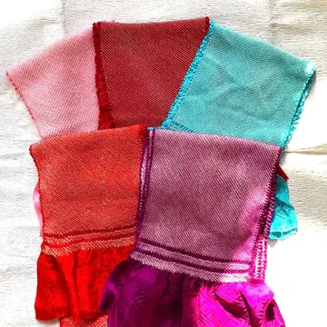 오비 장식 천 요츠마키 시보리 5매 세트 하자 있음